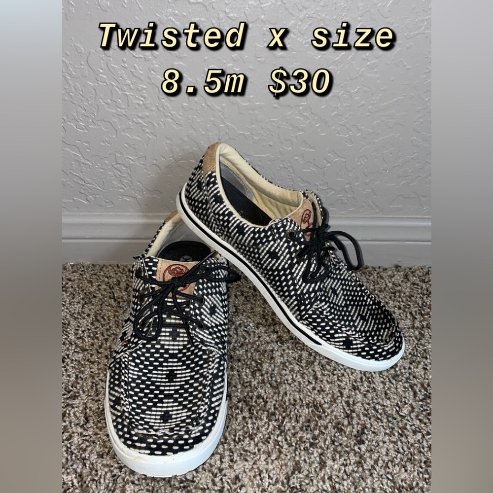 Twisted X lace ups